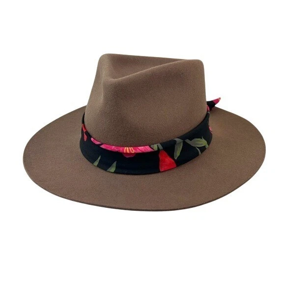 Wyeth x Frida Kahlo dark tan 100% wool hat Floral Band Wyeth X Frida Kahlo | Accessories | Wyeth X Frida Kahlo  main image 4