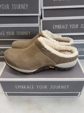 Dansko Parson Suede Walnut Women's 40 4356-207616 Clog Shoe Tan