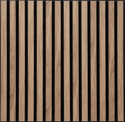  3D Soundproof Wall Panels   Acoustic Finish   EPS 6 Pack Walnut UltrAcoustic