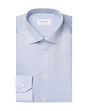 NWT ETON DRESS SHIRT cotton sky blue luxury Sweden 45 17 3/4 contemporary