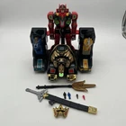 Vintage 1994 Mighty Morphin Power Rangers Thunder Megazord w/ Stand. Incomplete
