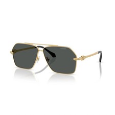 Versace VE2284 100287 Sunglasses 63mm Gold / Dark Grey Lens