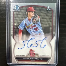 2023 Topps Bowman Chrome Auto Cardinals Gordon Graceffo