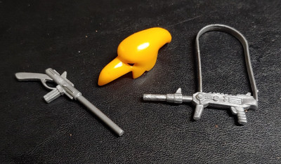 1984 REMCO Mighty Crusaders Accessory Part Lot HELMET & guns