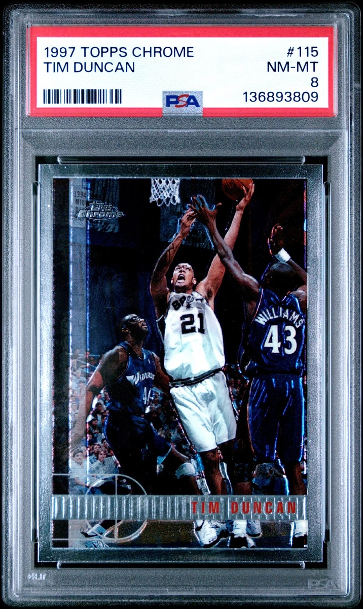 Topps Tim Duncan Basketball Rookie Sports Trading Cards
