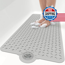 Othway Bath Mat For Tub Non Slip 39 X 17 Long Bathtub Mat Hair Catcherbig Drain