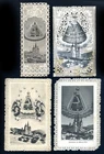 santini merlettati-holy cards lace-canivets-spitzebildichen LOTTO N.744