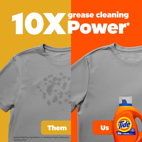 Laundry Detergent Liquid, Original Scent, HE Compatible, 100 Loads, 132 Fl Oz, - Picture 2 of 11