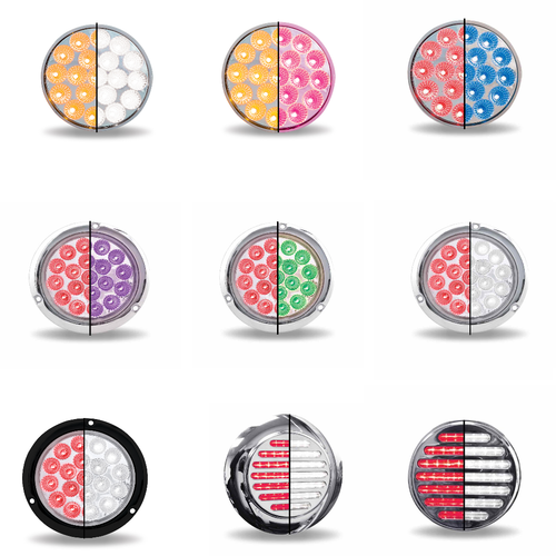 4" Round Trux Dual Revolution LEDs (Choose Style and Color) - 第 1/22 張圖片
