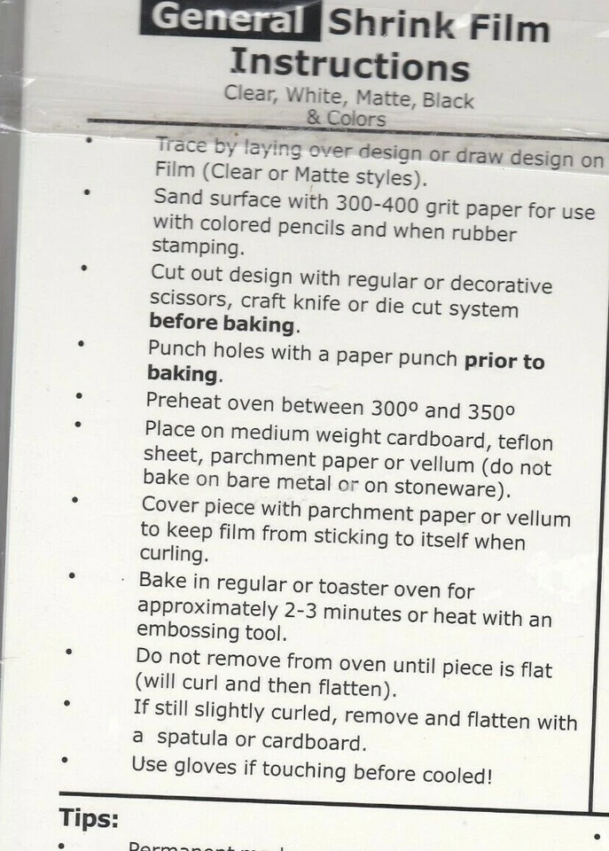 Película retráctil de Grafix KSF6-W 8 1/2 pulgadas por 11 pulgadas paquete de 6 blancas para artesanos Foto 4 de 4