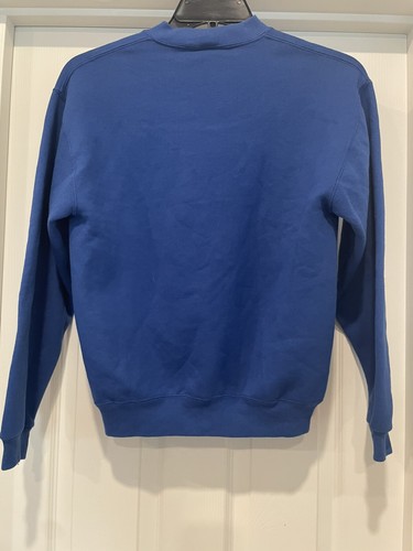 Vintage Christmas Russell Athletic Boys Girls Blue Crew Sweatshirt Youth L Ski - Picture 4 of 7