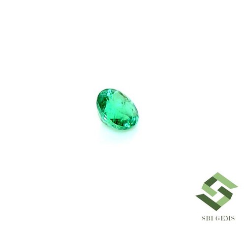 3.80 mm Certified Natural Emerald Round Cut 0.23 CTS Untreated Loose Gemstone - Picture 7 of 7