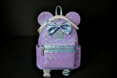 NWT Loungefly Mini Backpack Disney Minnie Mouse Purple  display picture 2