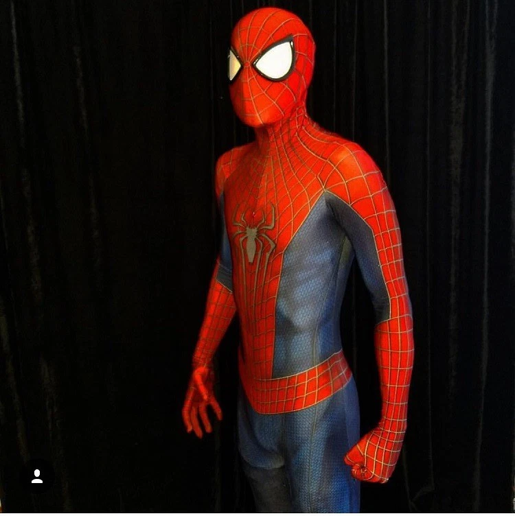 The Amazing Spider-man Jumpsuit Cosplay Costume Spandex Zentai 3D Suit Halloween - Image 4 of 4
