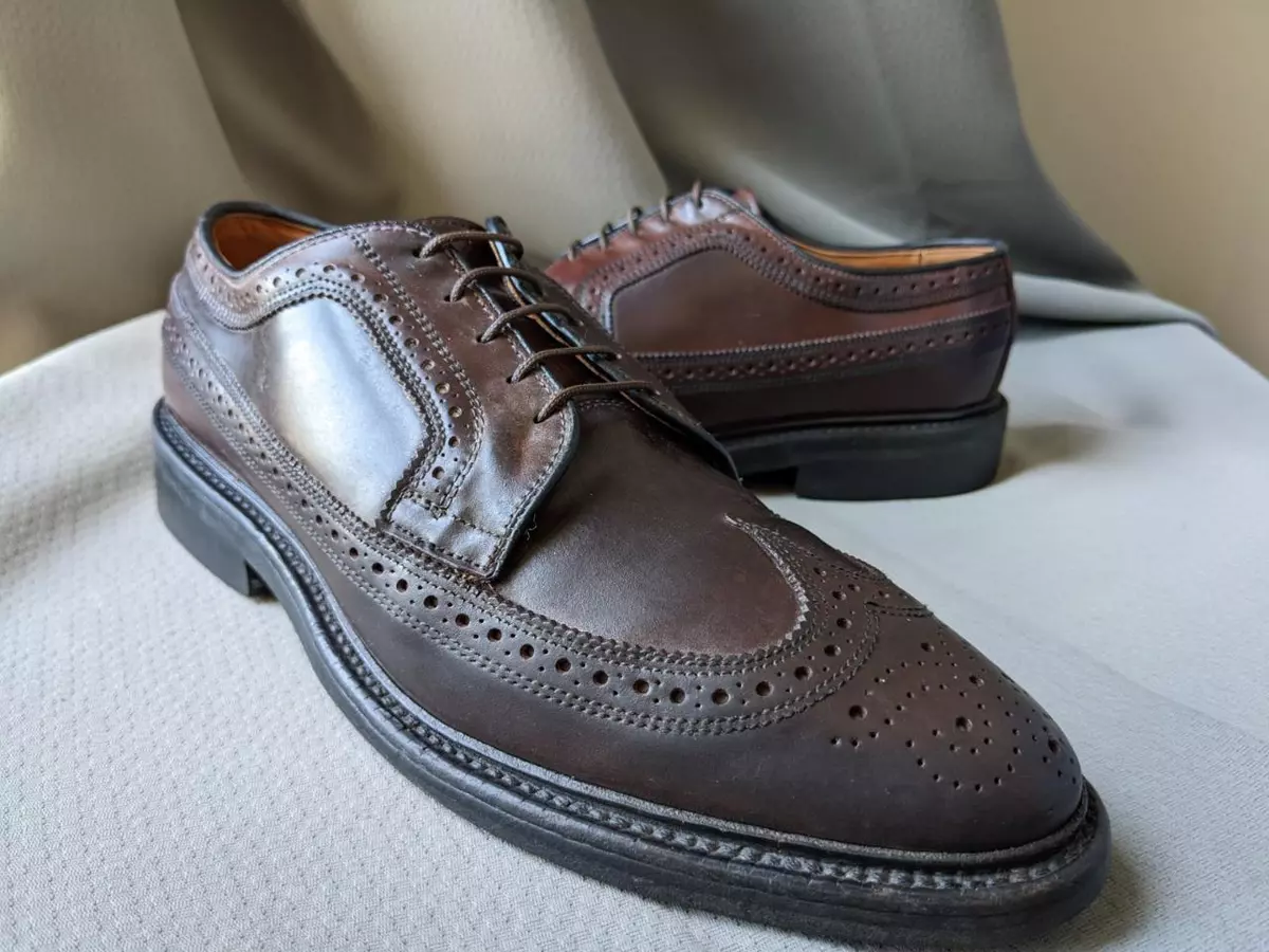 ALLEN EDMONDS cordovan MacNeil dress shoes 8.5 D longwings | eBay