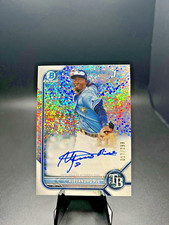 2022 1 St Bowman Chrome ALEJANDRO PIE  Speckle Refractor Auto 017/299 MINT💎💎