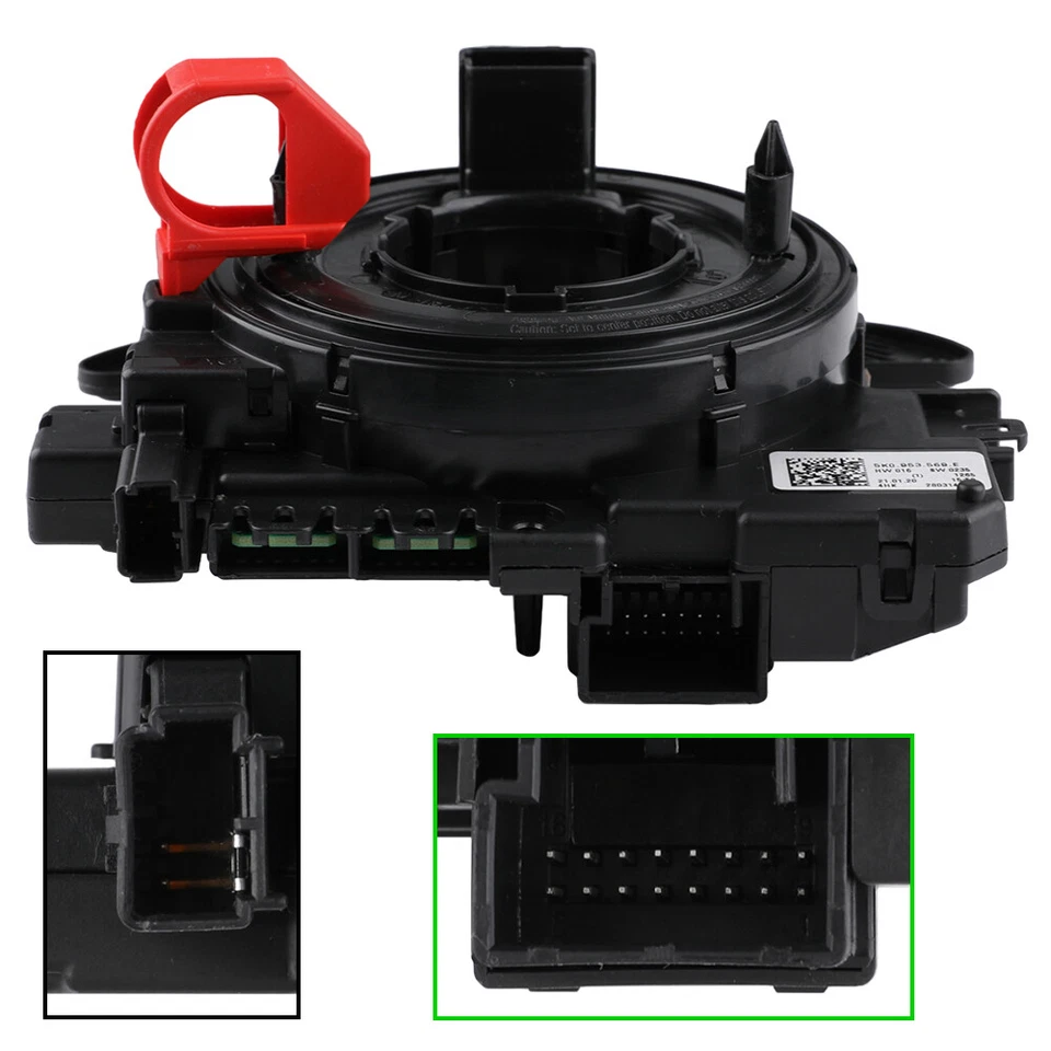 Steering Wheel Cruise Clock Module Slip Ring 5K0953569E For VW Seat Altea Leon - Image 2 of 4