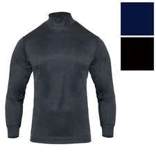 Rothco Moisture Wicking Turtleneck Long Sleeve Uniform Base Layer Mock Shirt