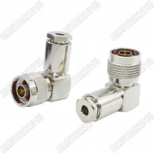 1x N Male Plug Right Angle RA Clamp Type Connector LMR195 RG58 RG142 RG400 Cable