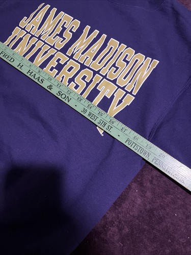 Champion Brand James Madison University Crewneck Sweatshirt Adult Small Purple - Picture 5 of 6