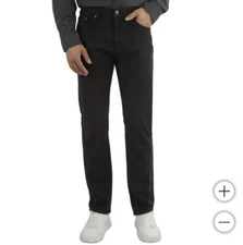 Jachs 5 Pocket Pant, Stretch, Flex Waist, Straight Fit, Men's 32x29, Black, NEW