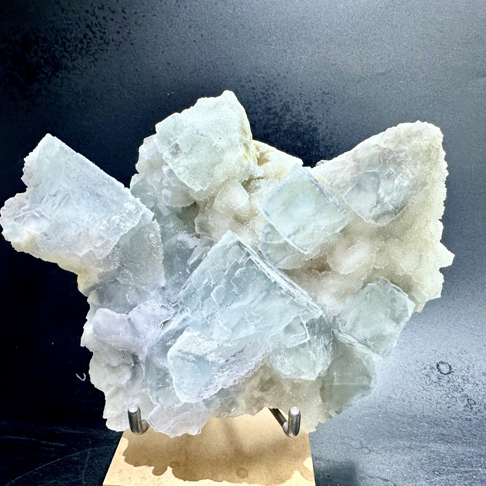 2.66LB Natural Fujian Blue Fluorite Mineral Specimen Soft Candy Gemstone China Collection  