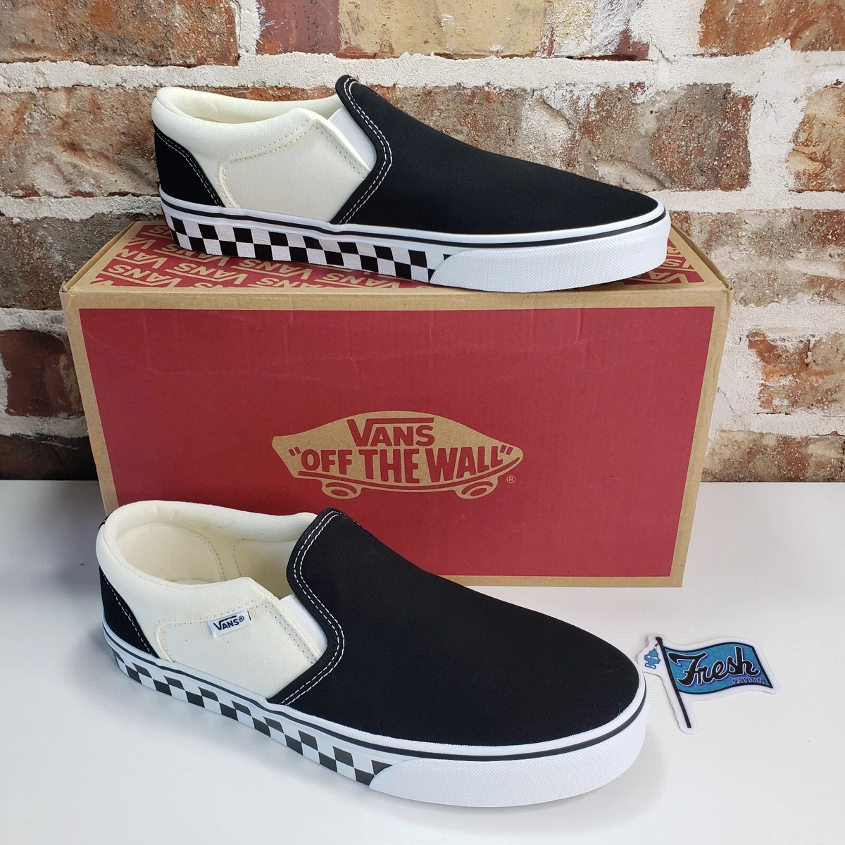 Vans slip shop on sidewall checkerboard
