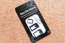 2x SIM Card Adapter Set 4in1 Mobile Phone Tablet Laptop L Nano Micro Standard...