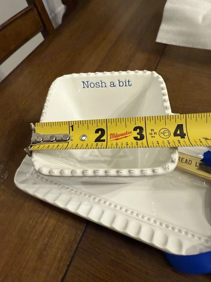 Brand New MUDPIE Latke Tray And Dipping Dish Set - Image 3 of 4