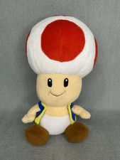 Super Mario Party 5 Toad Plush 7" Sanei Hudson Soft 2003 Doll Japan