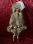 *~* FASHION MINK FUR  HAT  FOR MARILYN MONROE, BARBIE DOLL*~*