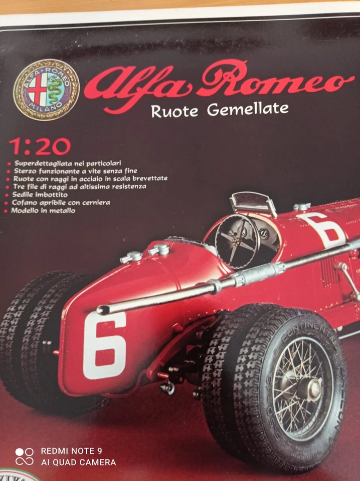 Metal Kit Revival Alfa Romeo P3 Ruote Gemellate Scuderia Ferrari 1/20 New !! - Immagine 2 di 4