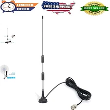 VHF UHF Ham Radio Scanner Antenna Magnetic Base BNC Male for Uniden Whistler ...