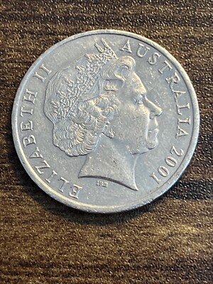 2001年 オーストラリア 20セント 硬貨アンティーク コレクション 2001 Australia 20 Cents Copper-Nickel Platypus Q. Elizabeth II
