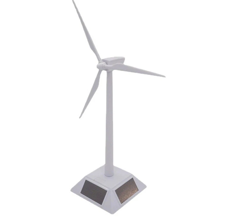 Windkraftanlage solarbetriebene 3D Windmühle Modell Windmühle Spielzeug - Bild 3 von 4