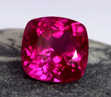 Natural 7.40 Ct Pink Sapphire Cushion Cut Certified Loose Gemstone With Gift