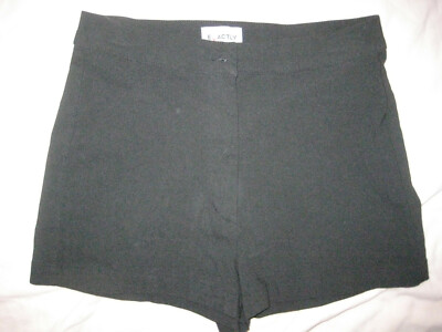 VINTAGE Stretch Shorts Hotpants EXACTLY Viskose schwarz Knackpo SEXY 26cm kurz