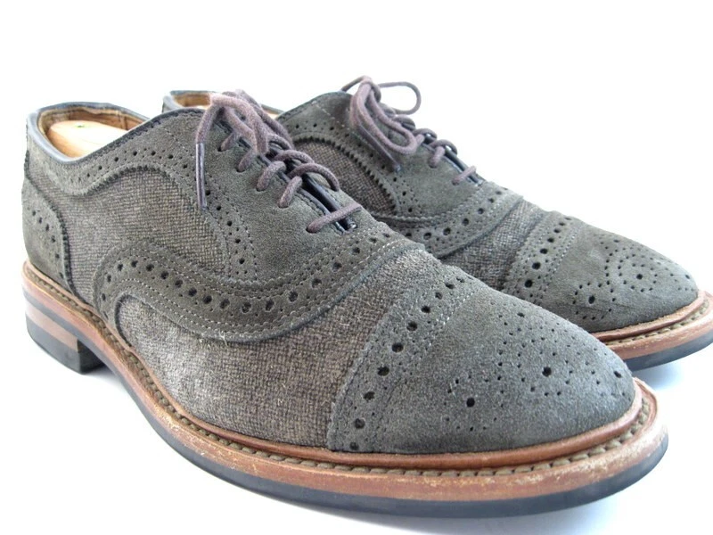 Oxford Allen Edmonds "STRANDMOK" Puntera-Puntera 5.5 D Loden Gamuza DESCONTINUADO (326N) Foto 2 de 4
