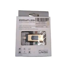 Easyflash 3 in 1 Multi-Functions USB Flash Drive for iPhone/iPad/iPod 64GB Gold