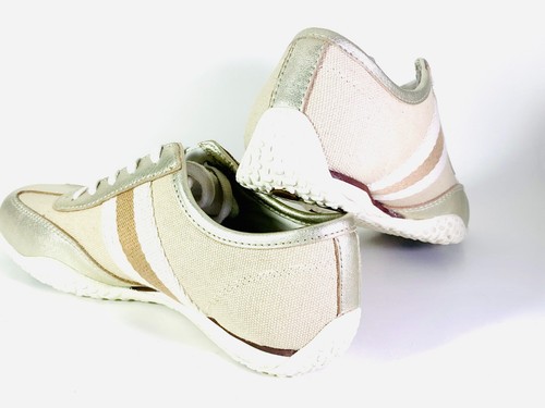 New MK Michael Kors Jet Set Sprinter Canvas Women Shoes, Size 5.5, Nude Color - Picture 8 of 16
