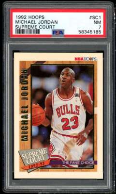 Michael Jordan Card 1992-93 Hoops Supreme Court #SC1 PSA 7 | eBay