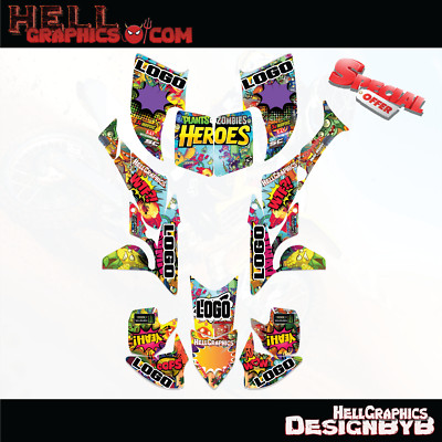 Graphics Kits 4 Honda TRX 450R 2005-2008 06 07 Decals Stickers Plants Zombies 