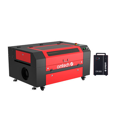 OMTech ZF2028-60 CO2 Laser Engraver Cutting Machine with CW-5000 Water Chiller
