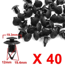40pcs 12mm Hole Dia Automotive Plastic Rivets Door Trim Bumper Clips Fastener