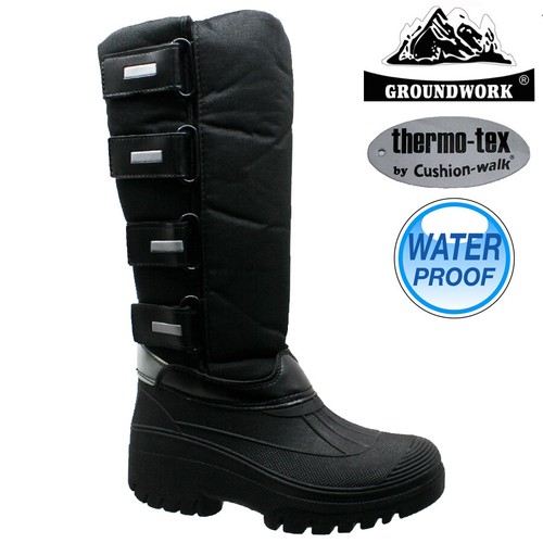 STIVALI DA NEVE DONNA LINEA DONNA STIVALI DA SCI INVERNALI MUCKER PELLICCIA TERMICA GIARDINO WELLINGTONS - Foto 15 di 25