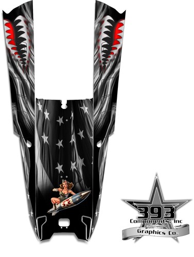 Calcomanía Polaris Matryx Slash 163"" 165"" envoltura de túnel gráficos bandera estadounidense pinup - Imagen 3 de 3