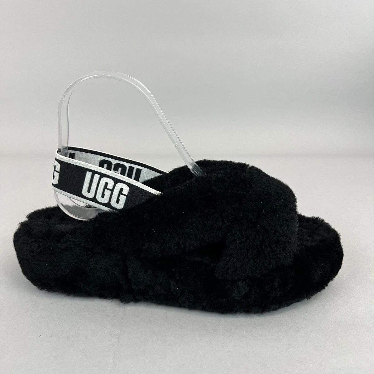 Black fluff yeah slide hot sale