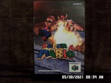 Super Mario 64 (Nintendo 64) Instruction Manual Booklet Only... NO GAME