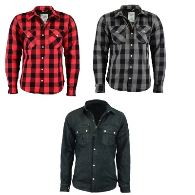 HERREN LUMBERJACK Motorrad Hemd Holzfäller Shirt ALLE FARBEN BIKER TEXTIL JACKE - Bild 1 von 4
