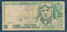 Peru 10 Nuevos Soles, 1996, P 163, VF